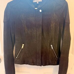 Dex Women's Black Leather Jacket